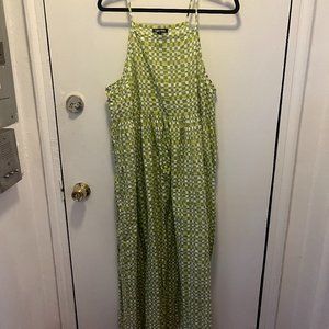 Ilana Kohn Clara Dress in Wavy Green- Size XL